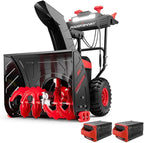 PowerSmart 80V 24" Cordless Snow Blower, 2-Stage Self-Propelled with (2) 6.0Ah Batteries & (1) Charger (HB2805B)