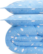 Utopia Bedding All Season Cloud Comforter Set with 2 Pillow Cases, 3 Piece Soft Brushed Microfiber Kids Bedding Set for Boys/Girls, Machine Washable (Twin)