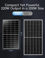 660 Watt Solar Panel,25.4% High Efficiency Perovskite Solar Cells,10BB Hidden Busbar Technology,12v/24v Solar Panels for Off-Grid Systems, RV, Boat, Cabin, Backup Power