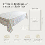 Urban Villa Tablecloth Cotton Rectangle Tabletop 60x102(8-102Seat) Eggprint