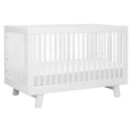 Babyletto Hudson 3-in-1 Convertible Crib with Toddler Bed Conversion Kit in White, Greenguard Gold Certified , 53.75x29.75x35 Inch (Pack of 1)
