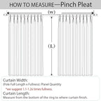 Macochico Extra Wide 100% Blackout Linen Curtains for Sliding Door Pleated Curtains with Hooks Insulated Soft Linen Drapes for Bedroom Living Room with Tieback Violet 100”Wx84”L 1 Panel