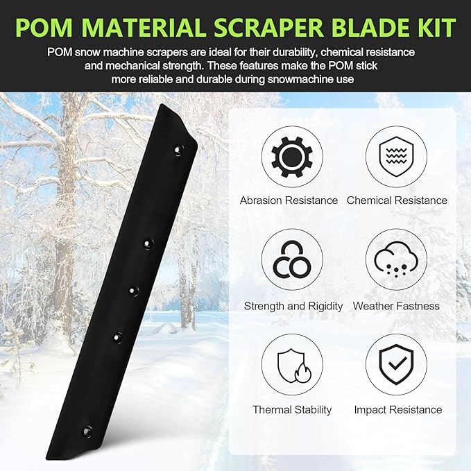 Snow Blower Scraper Bar ASS2100 Replacement for EGO 21-Inch Snow Blower Replacement Parts, Snow Blower Attachment Compatible with EGO SNT2100/SNT2112/SNT2110/SNT2103 21" Snow Blowers