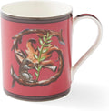 Spode Kit Kemp 12oz Mug, S Initial - Fine China Coffee Cup with Floral Alphabet Design, Custom Letter Mug for Unique Gift Giving - Personalized Kitchen Drinkware, Dishwasher Safe & Stylish
