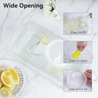 Drink Water Dispenser for Fridge - 3 Gallon Beverage Dispenser with Leak-Proof Spigot, Portable Food-grade Water Jug Container with Spout Handle for Kitchen Refrigerator Outdoor Camping Hiking
