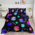 Datura home Kids Comforter Set Glowing Basketball Printed Pattern Bedding Set with 1 Comforter and 2 Pillowcases for Girls Boys Bedroom All Season(Basketball1 Twin)