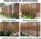 Zfmnoyev Outside Wooden Decorative Fences, Courtyard Edge Fence Board, Decorative Garden Trellis for Climbing Plants, Standing Decorative Privacy Fence Panels for Deck Patio Balcony(30x180cm)