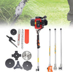 52CC 2-Strokes Brush Cutter Grass Trimmer, 10 in 1 Lawn Mower Pruner Tool Gasoline Powered Weed Wacker Brush Cutter Multifunctional Trimming Tools for Lawn and Garden Tree Trimming