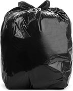 Aluf Plastics RL-3339XH 33 Gallon Trash Can Liners (100 Count) - 33" x 39" - Thick 1.5 MIL Equivalent Black Trash Bags for Bathroom, Kitchen, Office, Industrial, Commercial, Recycling and More