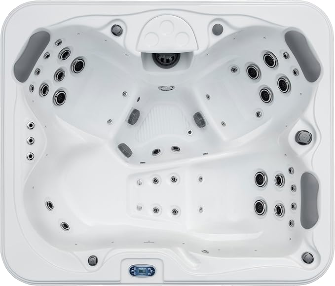Excellence Outdoor Hot Tub, FIts 4 Adults, Indoor Outdoor Hot Tub, 41 Jets, Cover Included, Lounger Spa, Bluetooth Stereo, LED Water Fall, Wellness Tool, Aqualife by Strong Spas