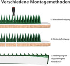 Bird Spikes, 37.4 Ft Bird Deterrent Strips Spikes for Small Birds Deterrent Spikes for Fences and Roof to Keep Birds Away