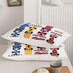 Axolotl Racing Car Comforter Set Full Size,Colorful Sports Car Bedding Set for Kids Boys Teen Adult,Extreme Speed Race Bedding Sets Car Theme Bedroom Decor with 1 Comforter and 2 Pillowcases