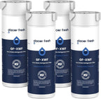 GLACIER FRESH XWF Replacement for GE XWF Refrigerator Water Filter 4 Pack