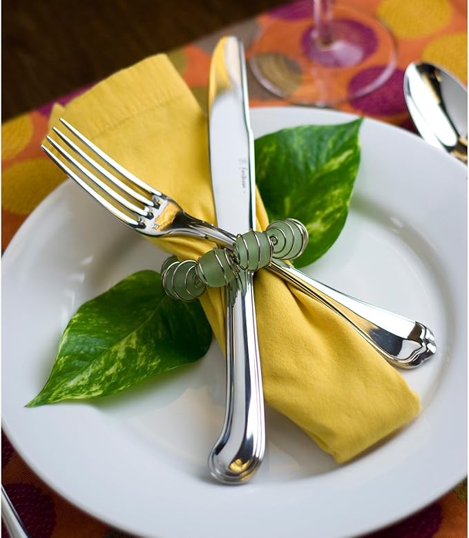 Fortessa San Marco 18/10 Stainless Steel Flatware, 5 Piece Place Setting, Service for 1