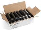 Aluf Plastics 12-16 Gallon Black Trash Bags (1000 Count) - 24" x 33" - 8 Micron Equivalent High Density Value Garbage Bags for Bathroom,Recycling(1 Pallet of 100 Cases, 100000 Bags Total)