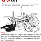 754-0346 Snowblower Auger Drive Belt 3/8" x 30" for Cub Cadet MTD Troy-Bilt White Outdoor 754-0346 954-0346 Ariens 07208400 S-tens 265-013 Toro 6552(2 Pcs)