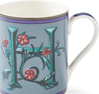 Spode Kit Kemp 12oz Mug in Fine China, H Initial - Custom Coffee Cup for Hot Beverages, Personalized Gift Idea for Her, Him, Friends, Coffee Lovers - Stylish Letter Mug for Daily Use, Dishwasher Safe