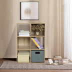 PACHIRA E-Commerce US 6 Cube Storage Organizer Unit Shelf, Closet Cabinet, Bookshelf File Organizer Rack in Living Room, Bedroom, Study,OAK