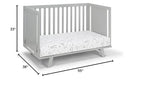 Suite Bebe Livia Convertible Crib in Gray & Gray