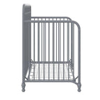 Little Seeds Ivy 3-in-1 Convertible Metal Crib, Dove Gray