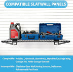Slat Wall Shelves Accessories - 24 Inch Slatwall Wire Shelf Heavy Duty Storage Garage Shelving Wall Mounted (4 Pack)