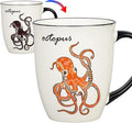 Ceramicfor Octopus Heat Changing Coffee Mug Cool Color Changing Mug Christmas Birthday Gifts for Men Women