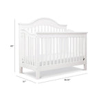 DaVinci Jayden 4-in-1 Convertible Crib in White, Greenguard Gold Certified