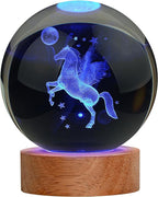 Horse Gifts for Women, Large 3D Horse Lamp, Crystal Horse Night Light 16 Color Changing with Remote Control for Bedroom Decor, Horse Figurines