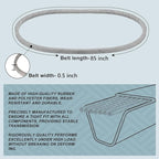 1/2 x 85'' Drive Belt 140218, Durable Kevlar Mower Belt for Craftsman 532140218, Husqvarna GTH200 GTH250 YTH2242T YTH2454T YTH1848XPT LGT2554 LTH1538