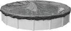 Robelle 21 ft Ultimate Charcoal Winter Pool Cover for Above Ground Pools, 4 ft Overlap (25 ft Cover Size), Solid 14 x 14 Scrim, 5.2 oz/yd2, 20-Year Warranty, Style: 5121-4A