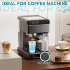 Insulated Coffee Tumbler 12 oz, Stainless Steel Coffee Mug with Lids, Travel Coffee Mug Leak Proof, Double Wall Vacuum Insulated Reusable Coffee Cup, Keep Drinks Hot and Cold (Turquoise, 12 Ounces)