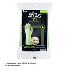SHOWA 111 Skin-Friendly Dishwashing Gloves, Latex-Free PVC, Reusable Housekeeping Gloves with Cotton Liner, Non-Slip Grip for Kitchen & Gardening, Made in Japan, Large, 2-Pairs