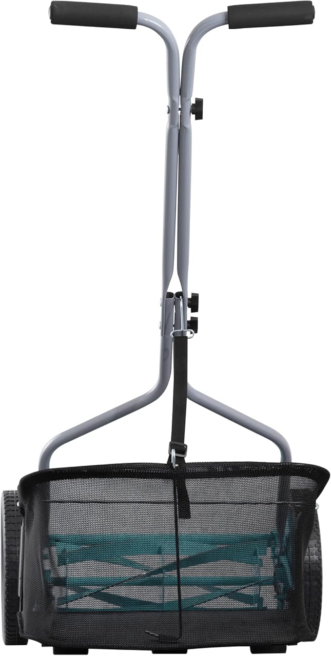 American Lawn Mower Company 1304-14GC 14-Inch 5-Blade Push Reel Lawn Mower with Grass Catcher, Mint