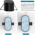 47''Portable insulated bathtub, Ice Bath Tub for Athletes, Inflation-free bathtub for shower, Ice Plunge Tub with Cover, Baths at Home & Outdoor