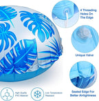 8pcs 4ft Pool Pillows for Above Ground Pools, Cover Balloon Winterizing Inflatable Air Pillow Float with Ropes PVC Ice Equalizer Closing Winter Swimming Ball Accessories