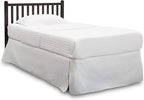 Delta Children Emery Mini Convertible Baby Crib & Twinkle Stars 3-Inch Waterproof Mini Crib Mattress, Dark Chocolate