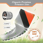 Cluparis 3-Pound Heavy Duty Sawtooth Trimmer Line .095-inch, 0.095" Sawtooth Weed Eater String Fits Medium & Heavy Grass & Weeds, 095 Trimmer String for Universal Weedeater Line of Premium Nylon