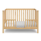 Storkcraft Hillcrest 4-in-1 Convertible Crib (Natural) - Converts to Daybed, Toddler Bed, and Full-Size Bed, Fits Standard Full-Size Crib Mattress, Adjustable Mattress Support Base