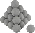 Skyflame 2" Fireplace Balls for Gas Fireplace, 25-Pack Round Ceramic Ball Set for Indoor/Outdoor Fire Pits/Fireplaces Home Decor Accessory, Gray