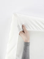 BabyBjörn Travel Crib Light, Silver with Fitted Sheet for Travel Crib Light - Organic White