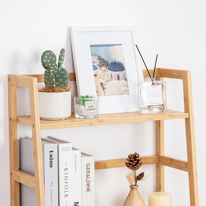 4-Tier Bamboo Ladder Shelf