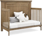 Delta Children Simmons Kids Paloma 4-in-1 Convertible Crib, Greenguard Gold Certified, Aged Oak