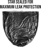 Aluf Plastics - RL-3036XH 20-30 Gallon Trash Can Liners (400 Count) - 30" x 36" - Thick 1.5 MIL Equivalent Black Trash Bags for Bathroom, Kitchen, Office, Industrial, Commercial, Recycling and More