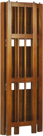 Casual Home 3-Shelf 14" Wide Folding Bookcase, Honey Oak (New)