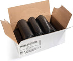 Aluf Plastics - 55-60 Gallon Black Trash Bags - 38" x 60" - 22 Microns Thick High Density Value Garbage Bags for Bathroom, Office, Industrial, Commercial - (1 Pallet of 70 Cases, 10500 Bags Total)