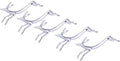 ChezMax Pack of 5 Zinc Alloy Chopsticks Spoon Forks Knives Tableware Rest Set, Silver Deer