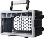 Modular Stackable Storage Organizer, 1 Clear Drawer Unit with Removable Handle, Interlocking Design, Wall-Mount Back Panel for Small Parts Storage