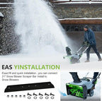 Snow Blower Scraper Bar ASS2100 Replacement for EGO 21-Inch Snow Blower Replacement Parts, Snow Blower Attachment Compatible with EGO SNT2100/SNT2112/SNT2110/SNT2103 21" Snow Blowers