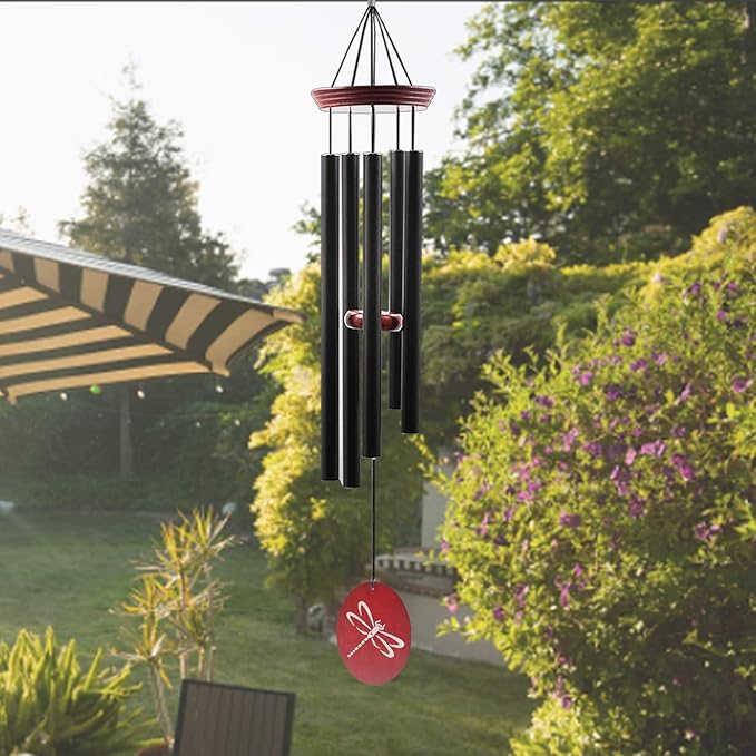 Wind Chimes for Outside, 33 Inch Wind Chimes Outdoor Tuned Soothing Melody, Memorial Wind Chime Sympathy Gifts for Loss of Loved One Prime. Garden Wind Chime. Dragonfly