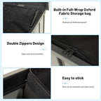 Outdoor Storage Box, 100 Gallon Metal Deck Box Built-in a Oxford Fabric Storage Bag, Lockable & Waterproof Outside Patio Storage Box - Gray